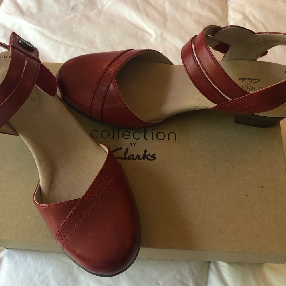 Clarks Women's Red Heels
